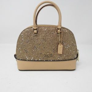 NWOT Coach Micro Mini Sierra Star Glitter Satchel